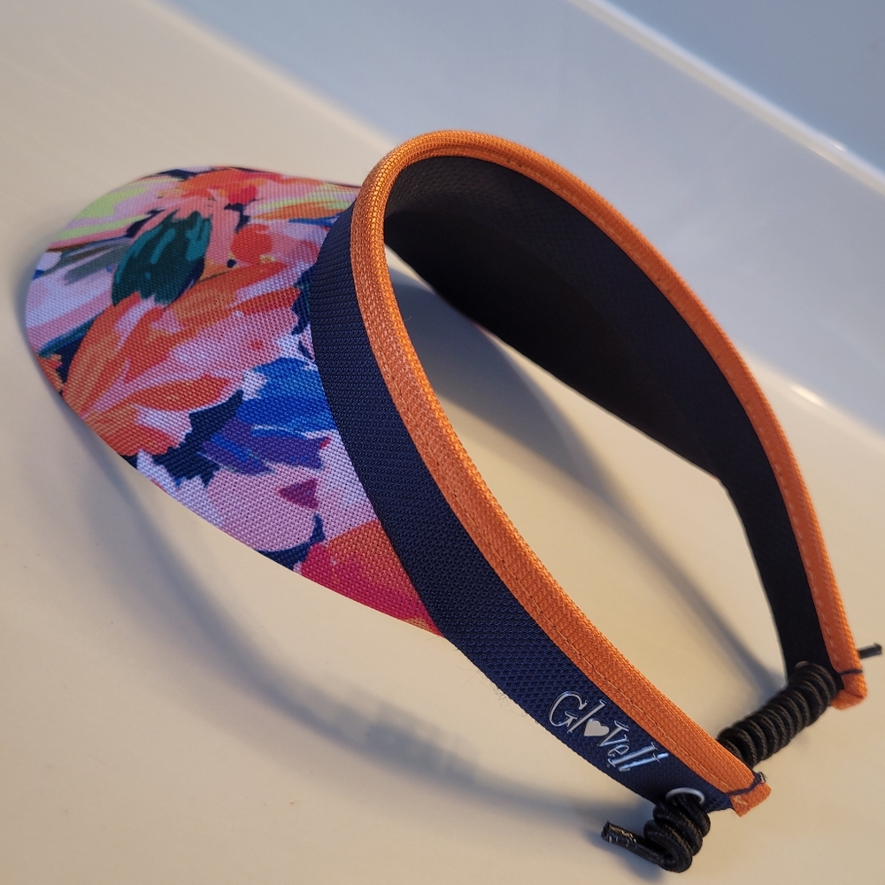 Tipsy Tulip Floral Women's Coil Visor  GLOVE IT